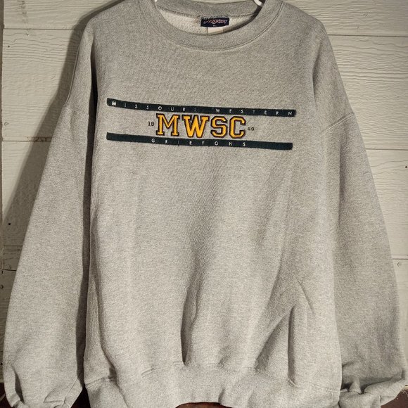 Vintage 90s Jansport Missouri Western University Griffons Crewneck Sweatshirt - Picture 1 of 4